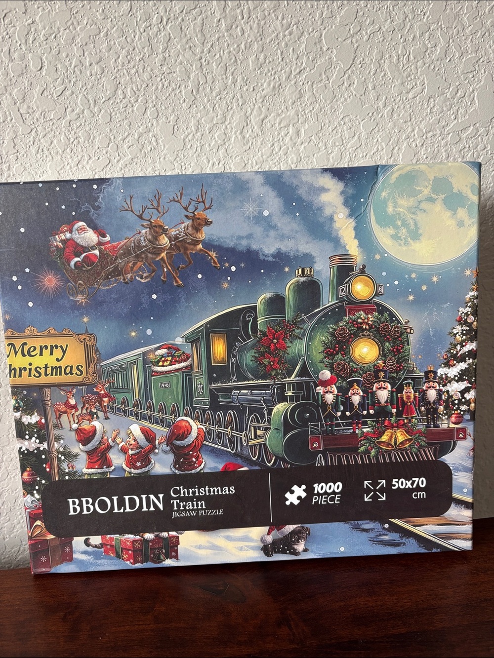 ♦️3 for $15♦️ BBoldin “Christmas Train” 1000 piece puzzle
